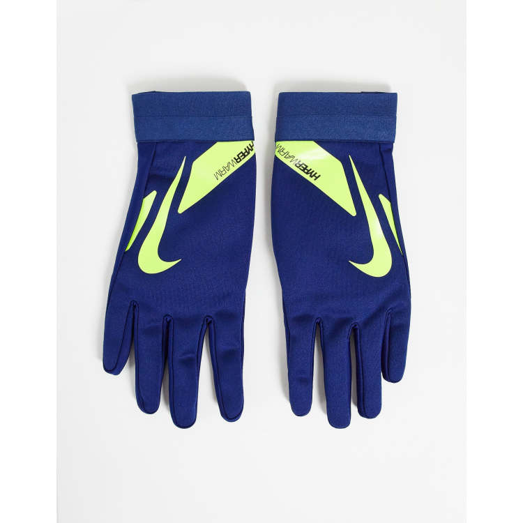 Guantes azul marino voltio HyperWarm Academy Nike Football | ASOS