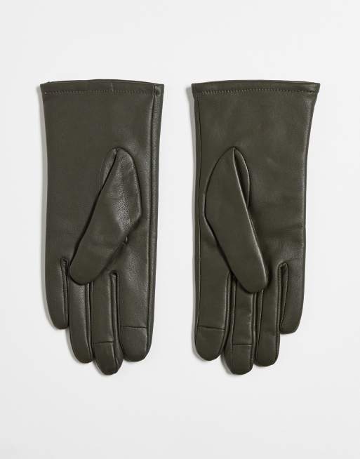 Guantes cortos de cuero con adornos de gemas de ASOS DESIGN, 3 de 3