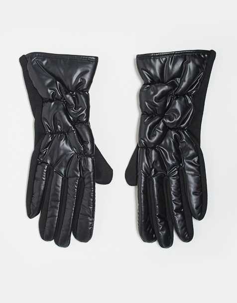 Guantes de esquí negro ultrabrillante Ski de Threadbare - view 1