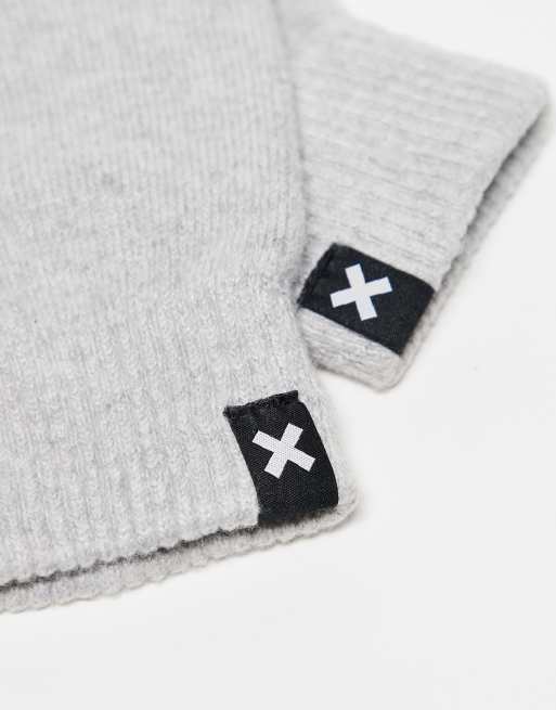 Guantes gris claro jaspeado para pantalla táctil de COLLUSION, 2 de 3