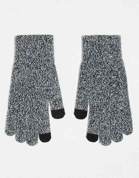 Guantes gris jaspeado para pantalla táctil de ASOS DESIGN - view 1