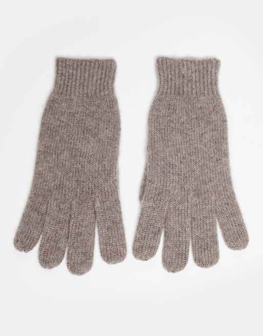 Guantes marrón grisáceo de Mango 