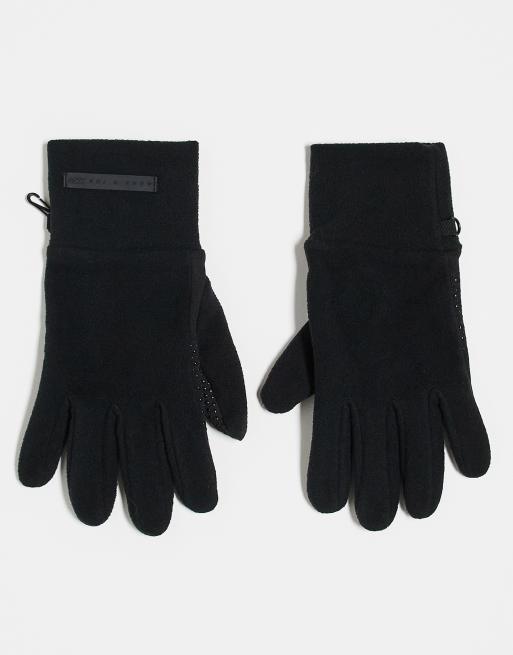 Guantes negros aislantes de felpa con detalle antideslizante Ski de 4505 
