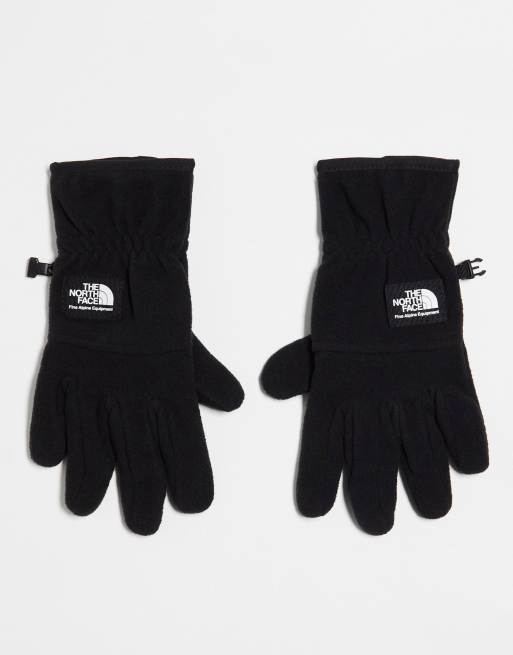 Guantes negros de felpa gruesa compatibles con pantallas táctiles Etip de The North Face