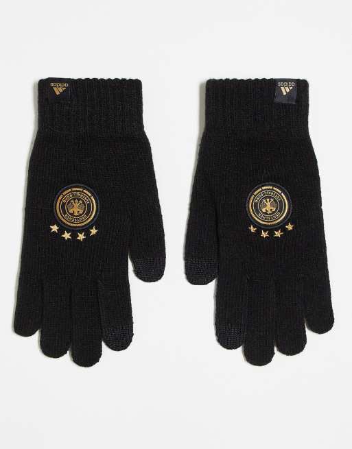Guantes negros de la equipación de Alemania para la Copa Mundial 2022 de adidas Football