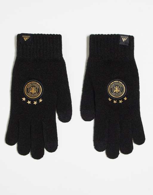 Guantes negros de la equipación de Alemania para la Copa Mundial 2022 de adidas Football