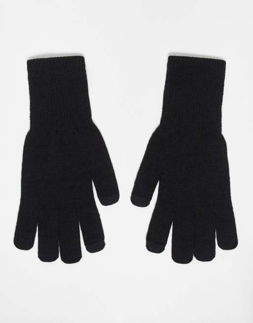 Guantes negros para pantalla táctil de punto de My Accessories Man