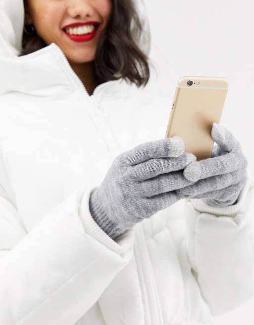 Guantes para pantalla táctil en gris de SVNX