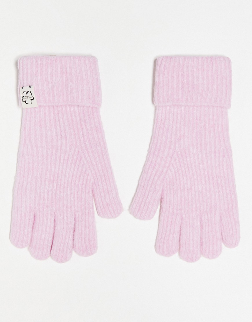 guantes rosas de punto brittea magnolia de ted baker
