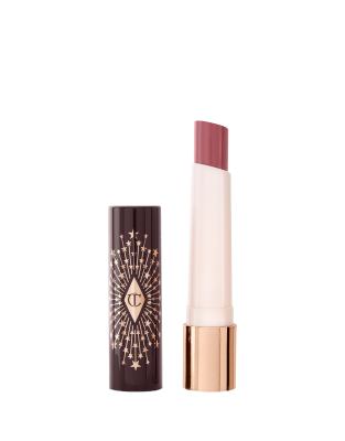 фото Губная помада с гиалуроновой кислотой charlotte tilbury hyaluronic happikiss lipstick - pillow talk-розовый цвет