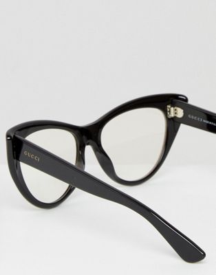 Gucci Clear Cat Eye Glasses with 