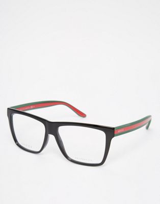 Gucci Square Clear Lens Glasses With 