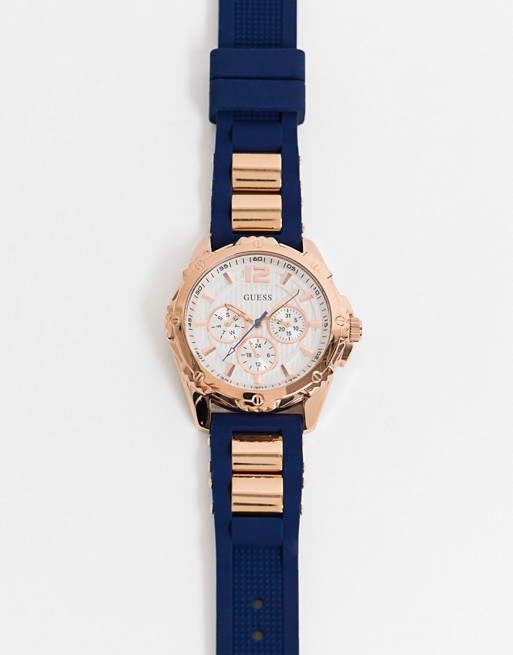 Guess chronograph watch with gold detail