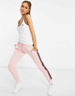 Guess Cuff Sweatpants In Pink - Part Of A Set