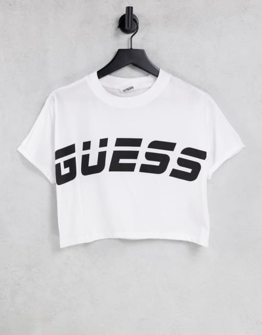 Cropped store guess shirt