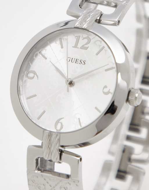Guess G Luxe watch in silver