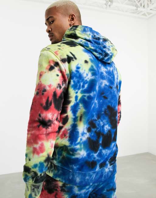 Guess tie dye on sale sweatshirt