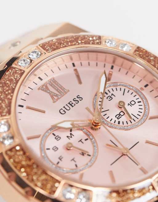 Guess horloge best sale rose goud