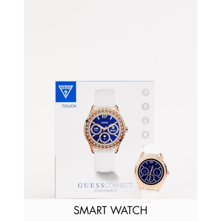 Guess Jemma C1003L1 silicone smart watch | ASOS