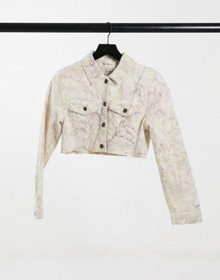 guess embellished denim jacket