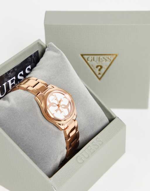 Guess Micro G Twist Orologio oro rosa ASOS