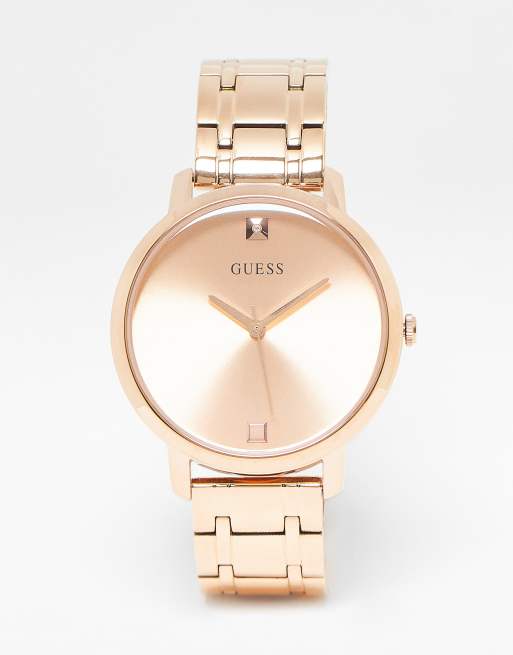 Guess horloge rose cheap goud