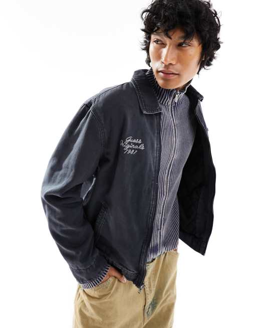 Black worker jacket outlet mens