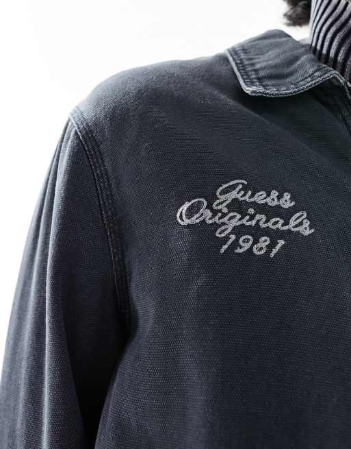 Guess Originals aged worker jacket in black