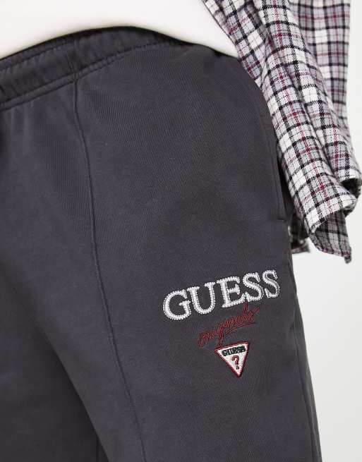 Guess Originals baker logo joggers in black