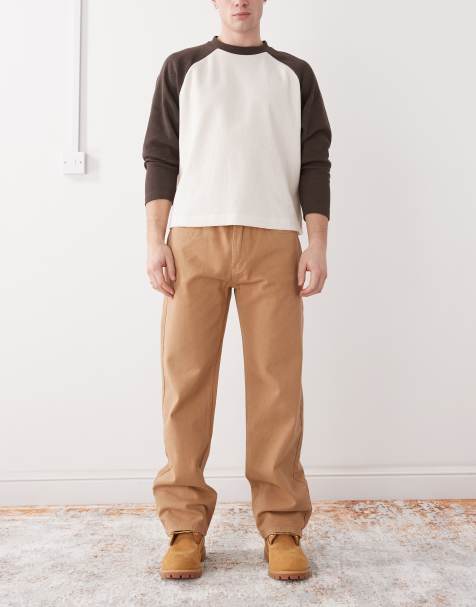 Guess – Originals – Beige jeans med avslappnad passform - view 1