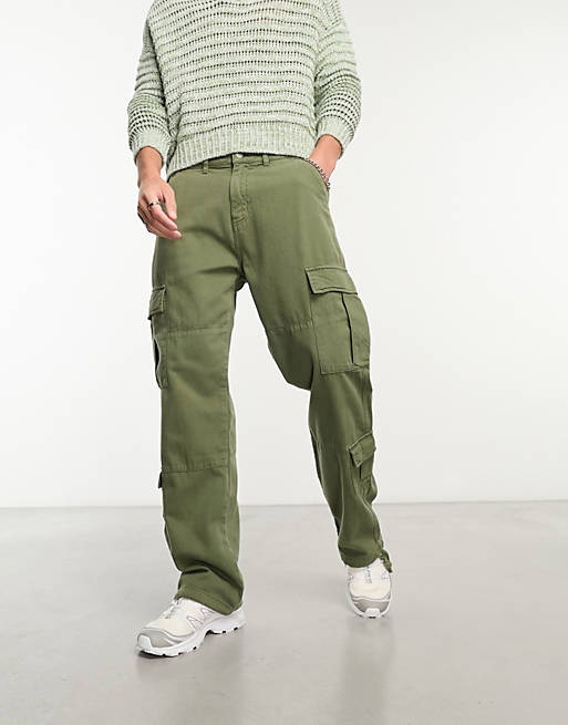 GUESS Originals cargo pants in green | ASOS
