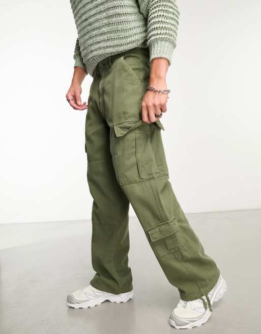 GUESS Originals cargo pants in green | ASOS