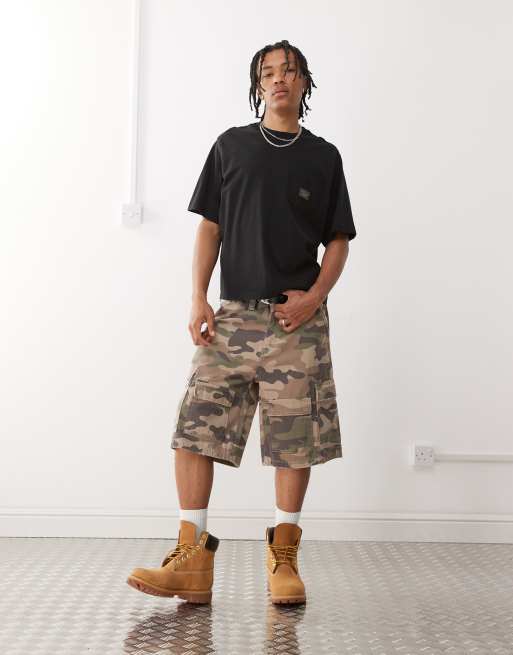 Guess Originals cargo shorts in camo