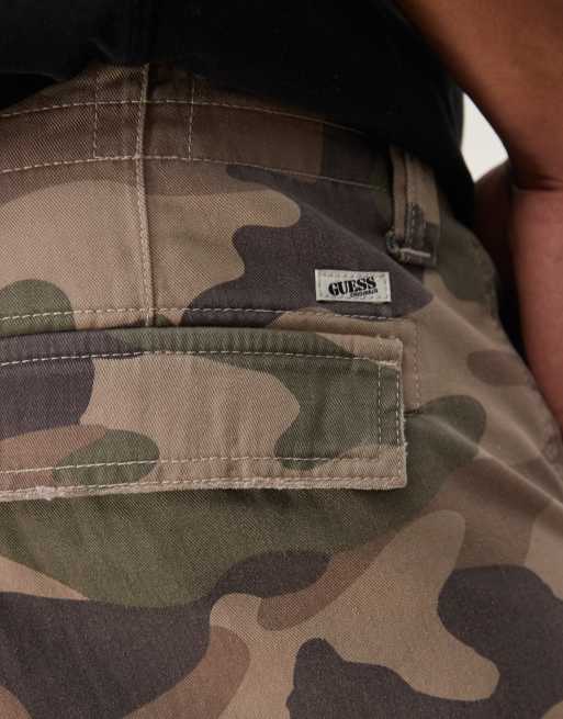 Guess Originals cargo shorts in camo