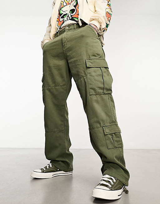 GUESS Originals cargo trousers in green | ASOS