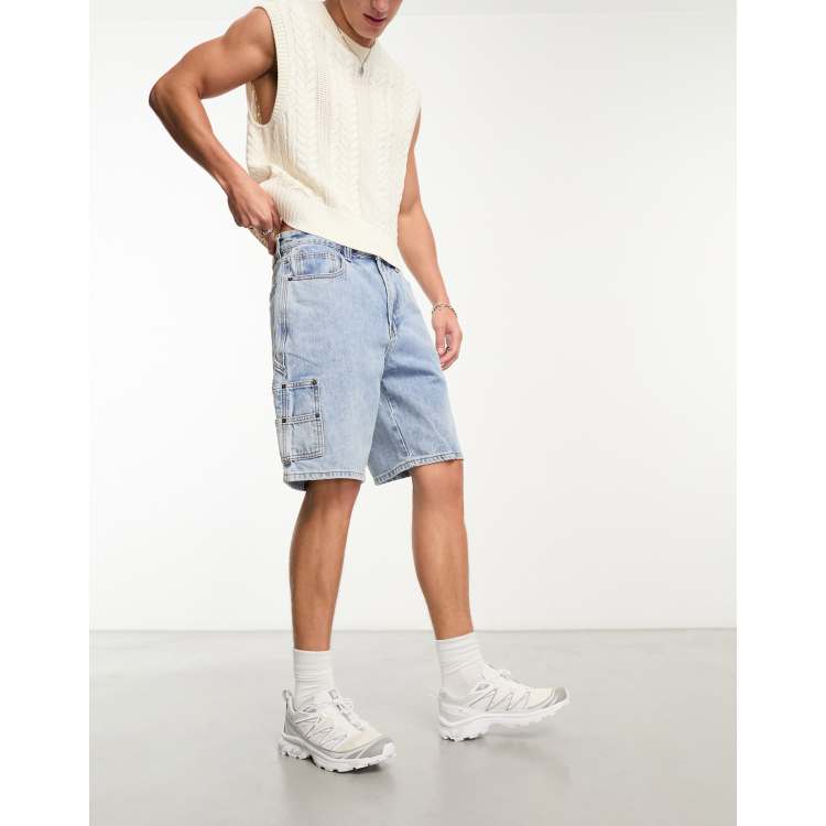 Guess Originals carpenter denim shorts in light wash | ASOS