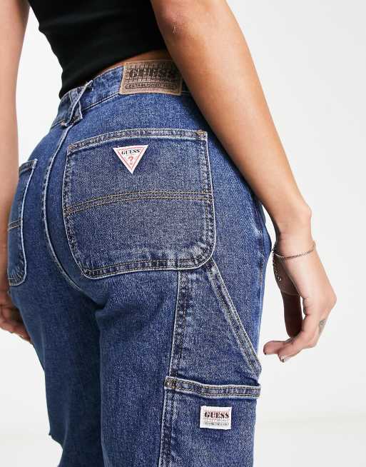 Promotie Oprichter Maan oppervlakte Guess Originals carpenter jeans in mid wash | ASOS