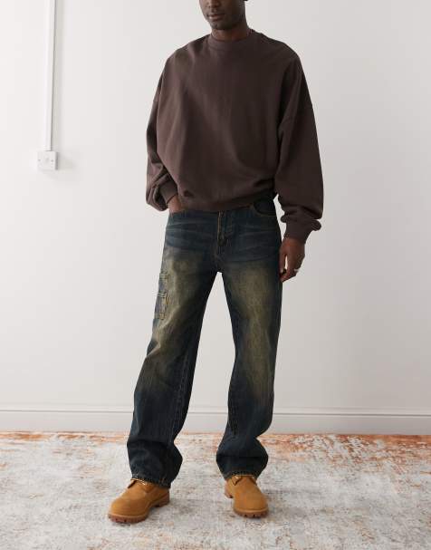 Guess Originals carpenter jeans in vintage darkwash blue - view 1