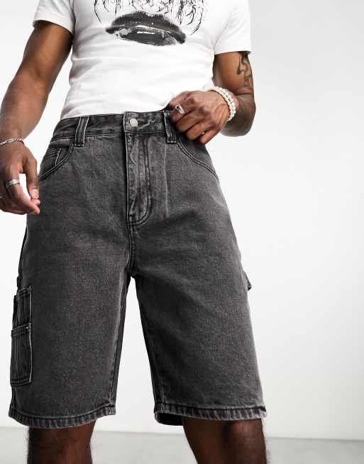 GUESS Originals carpenter shorts in washed gray | ASOS