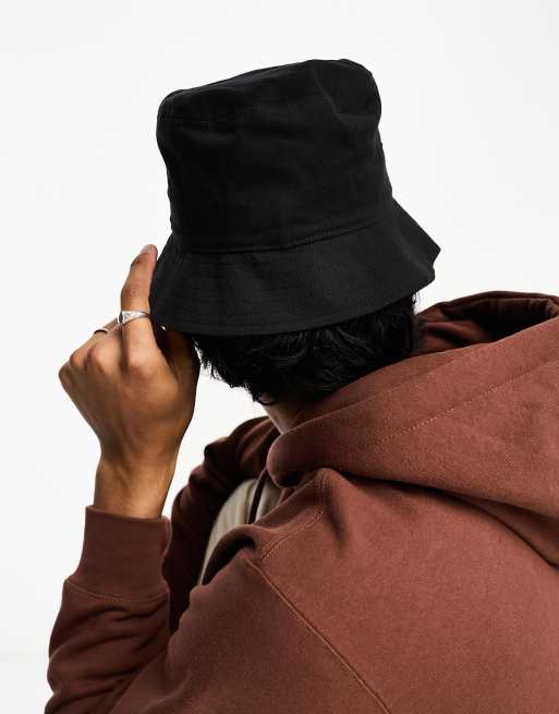 GUESS Originals classic bucket hat in black, 4 of 4