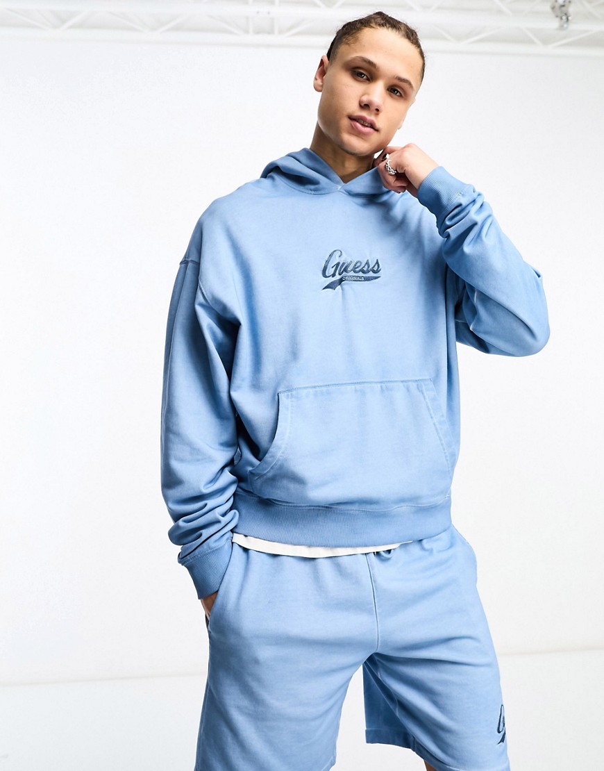 Guess Originals co-ord icon logo hoodie in blue