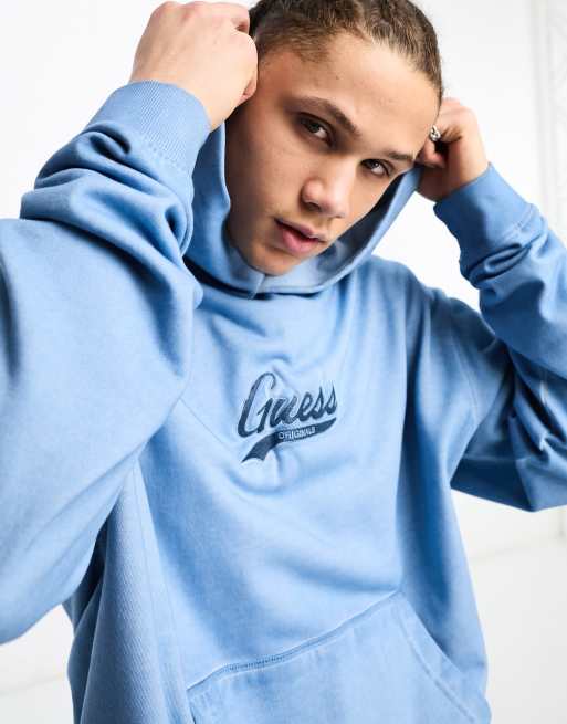Guess Originals co ord icon logo hoodie in blue ASOS