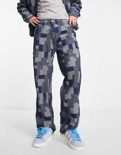 Guess Originals co-ord patchwork carpenter trousers in multi