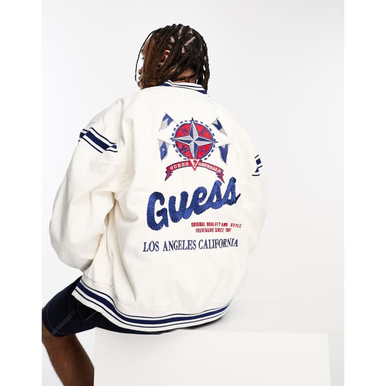 Guess best sale baseball jacket