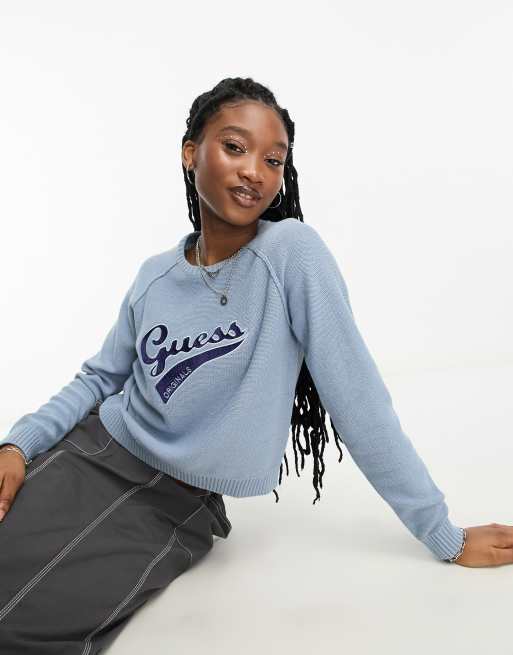 Guess on sale blue sweater