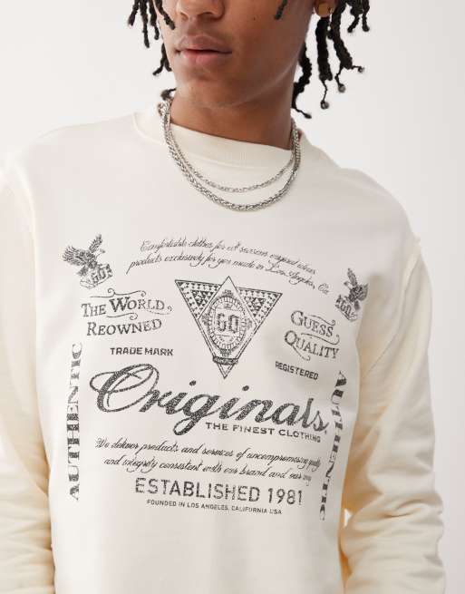 Guess Sweatshirt Icon W2BQ17 KB683 Violet Regular Fit