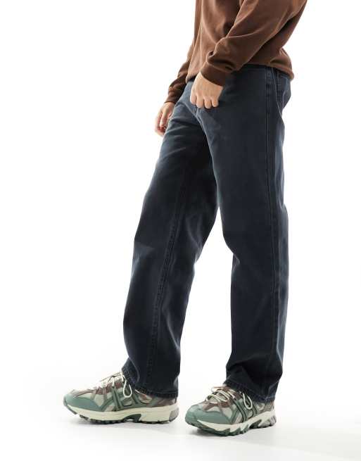 Guess Originals – Czarne luźne spodnie z efektem sprania, 2 z 5