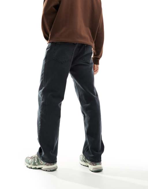 Guess Originals – Czarne luźne spodnie z efektem sprania, 5 z 5