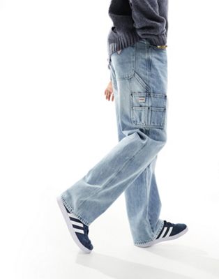 Guess Originals denim carpenter pants in blue - ASOS Price Checker