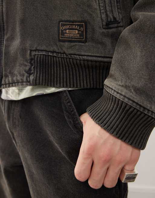Guess Originals - Denim jack met rits in zwart met wassing , 4 van 4